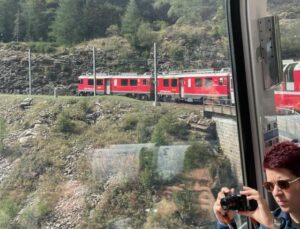 The red train from Tirano