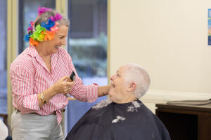 Regis Salisbury gets set for a hairy challenge